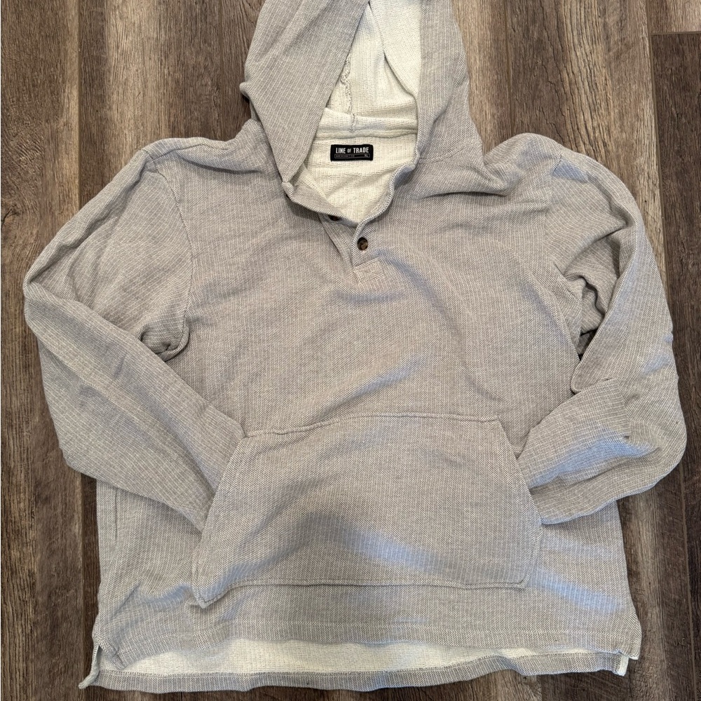 Men's Gray Hoodie by Line of Trade - XL